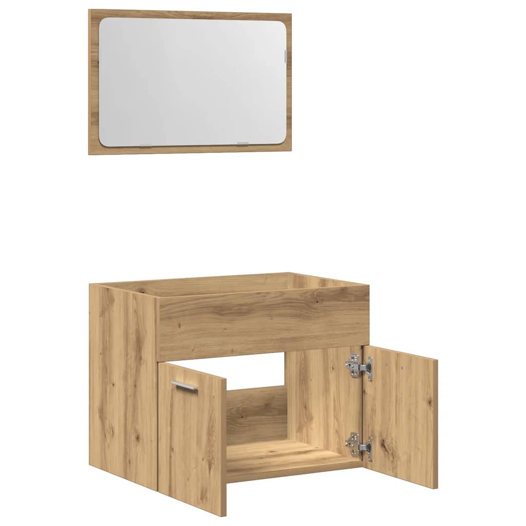 Ensemble de meubles salle de bain 2 pcs bois d'ingénierie Ensembles de mobilier pour salles de bains vidaXL