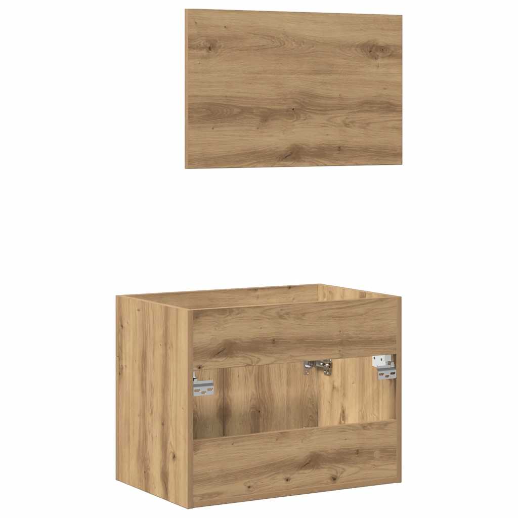Ensemble de meubles salle de bain 2 pcs bois d'ingénierie Ensembles de mobilier pour salles de bains vidaXL