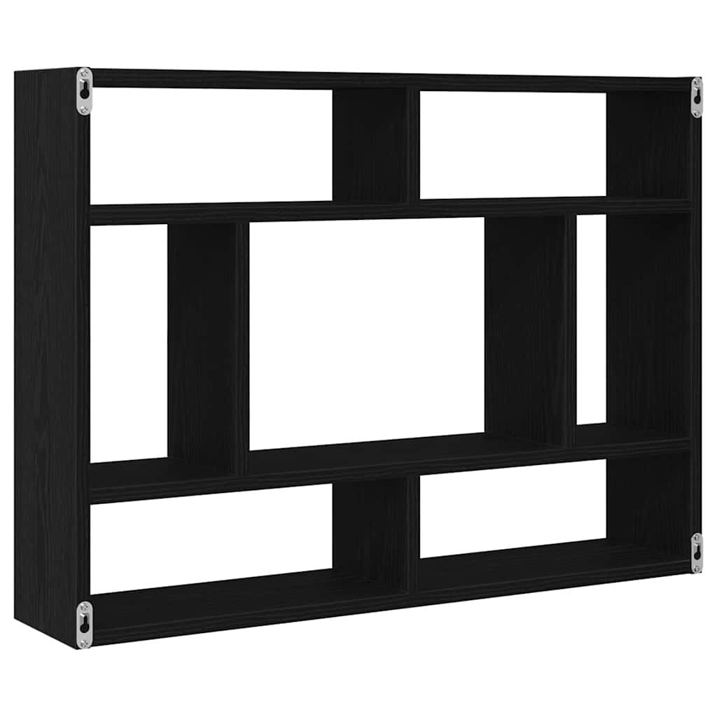 Étagère murale Chêne noir 75x16x55 cm Bois d'ingénierie - XIOS