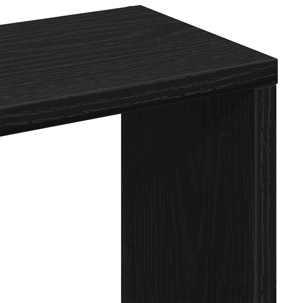 Étagère murale Chêne noir 36x16x90 cm Bois d'ingénierie - XIOS