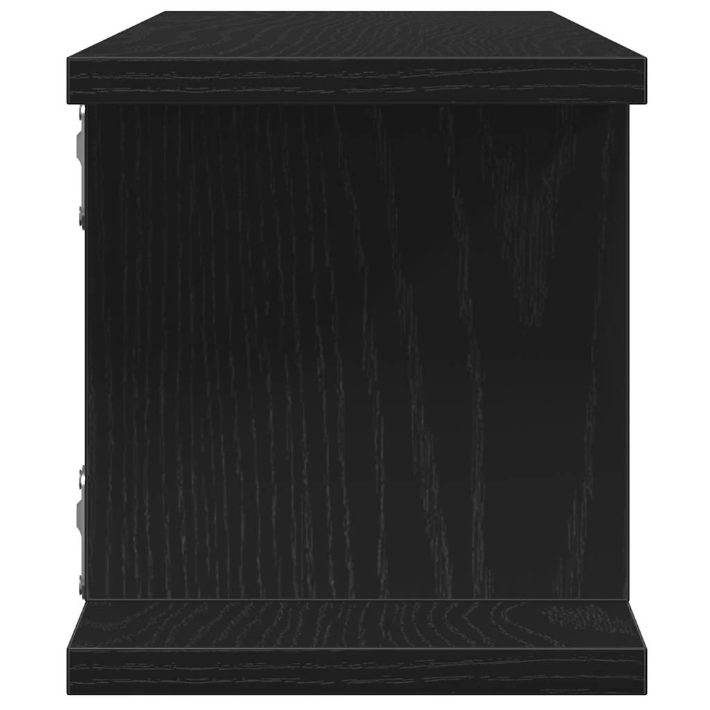 Étagères murales 2 pcs chêne noir 75x18x20 cm bois d'ingénierie - XIOS