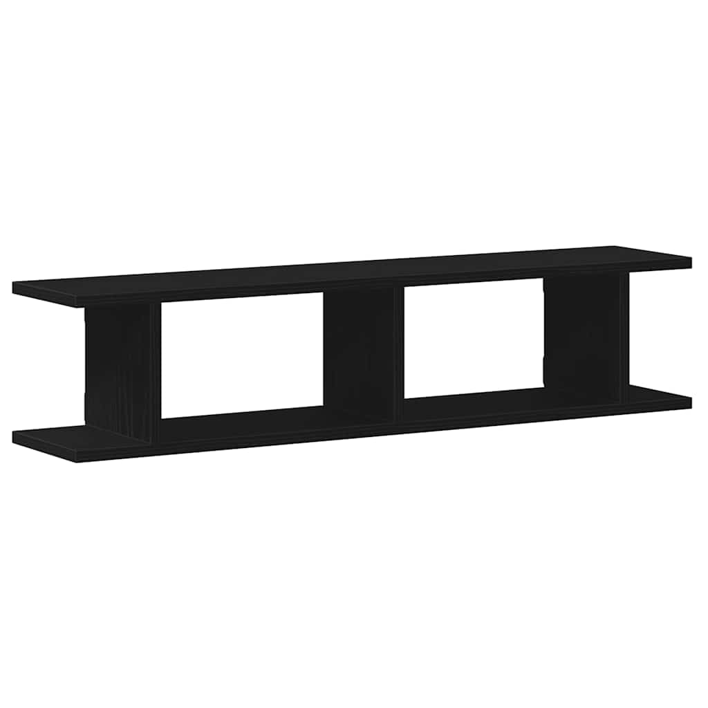 Étagères murales 2 pcs chêne noir 90x18x20 cm bois d'ingénierie - XIOS