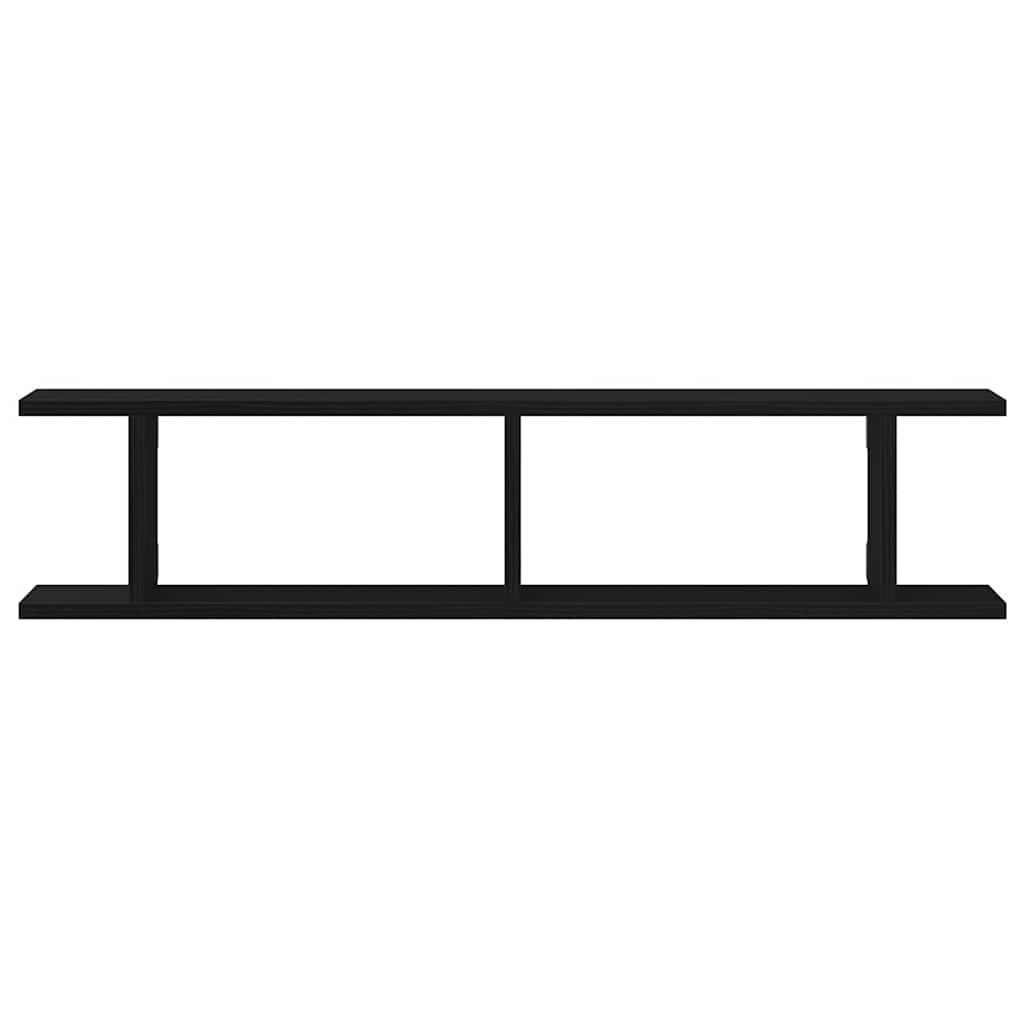 Étagères murales 2 pcs chêne noir 90x18x20 cm bois d'ingénierie - XIOS