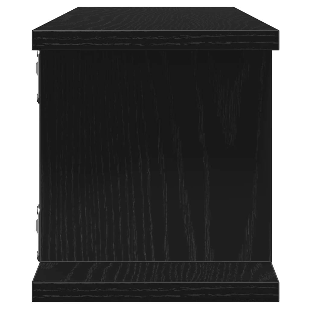 Étagères murales 2 pcs chêne noir 105x18x20 cm bois ingénierie - XIOS