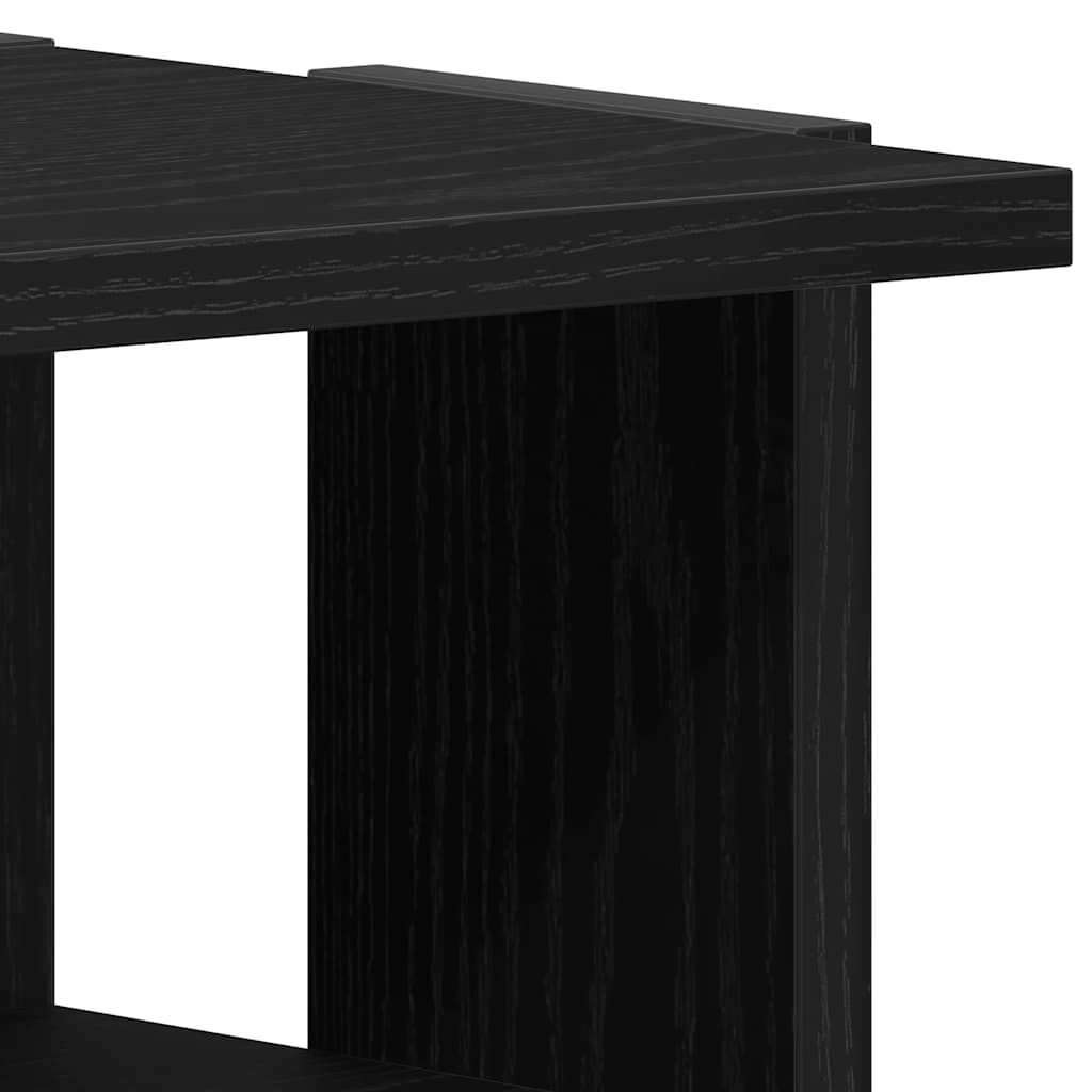 Meubles à chaussures 2 pcs Chêne noir 25x27x102 cm Bois d'ingénierie - XIOS