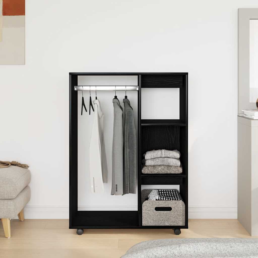 Armoire en chêne noir 80x40x110 cm Bois d'ingénierie - XIOS