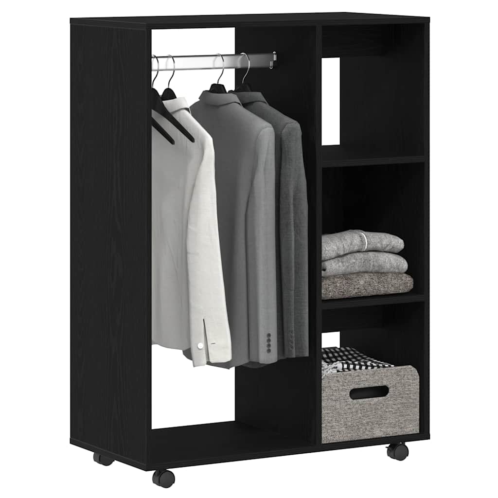 Armoire en chêne noir 80x40x110 cm Bois d'ingénierie - XIOS
