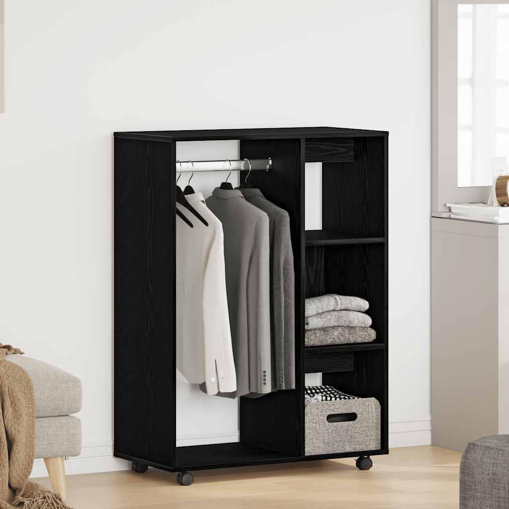 Armoire en chêne noir 80x40x110 cm Bois d'ingénierie - XIOS