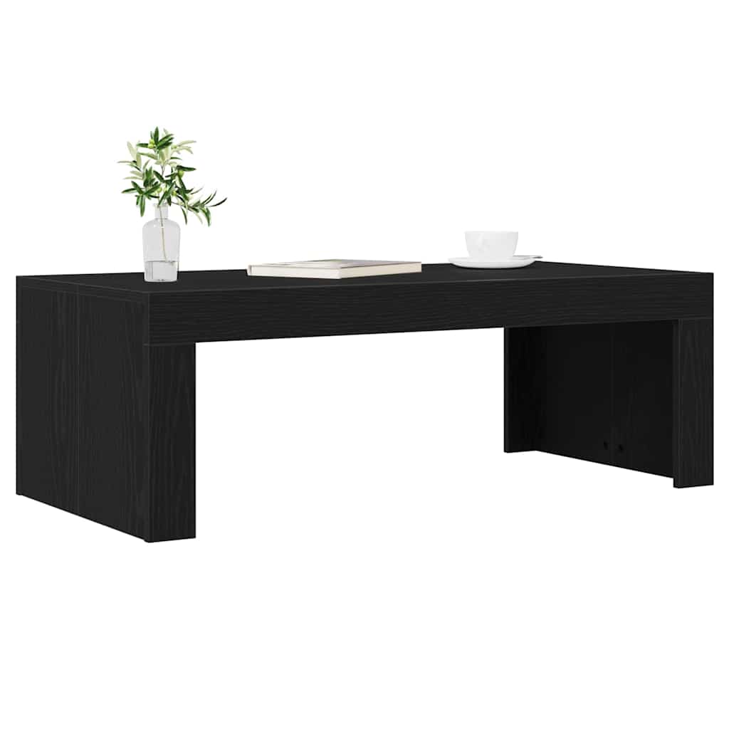 Table Basse Chêne noir 102 x 50 x 35 cm Bois d'ingénierie - XIOS