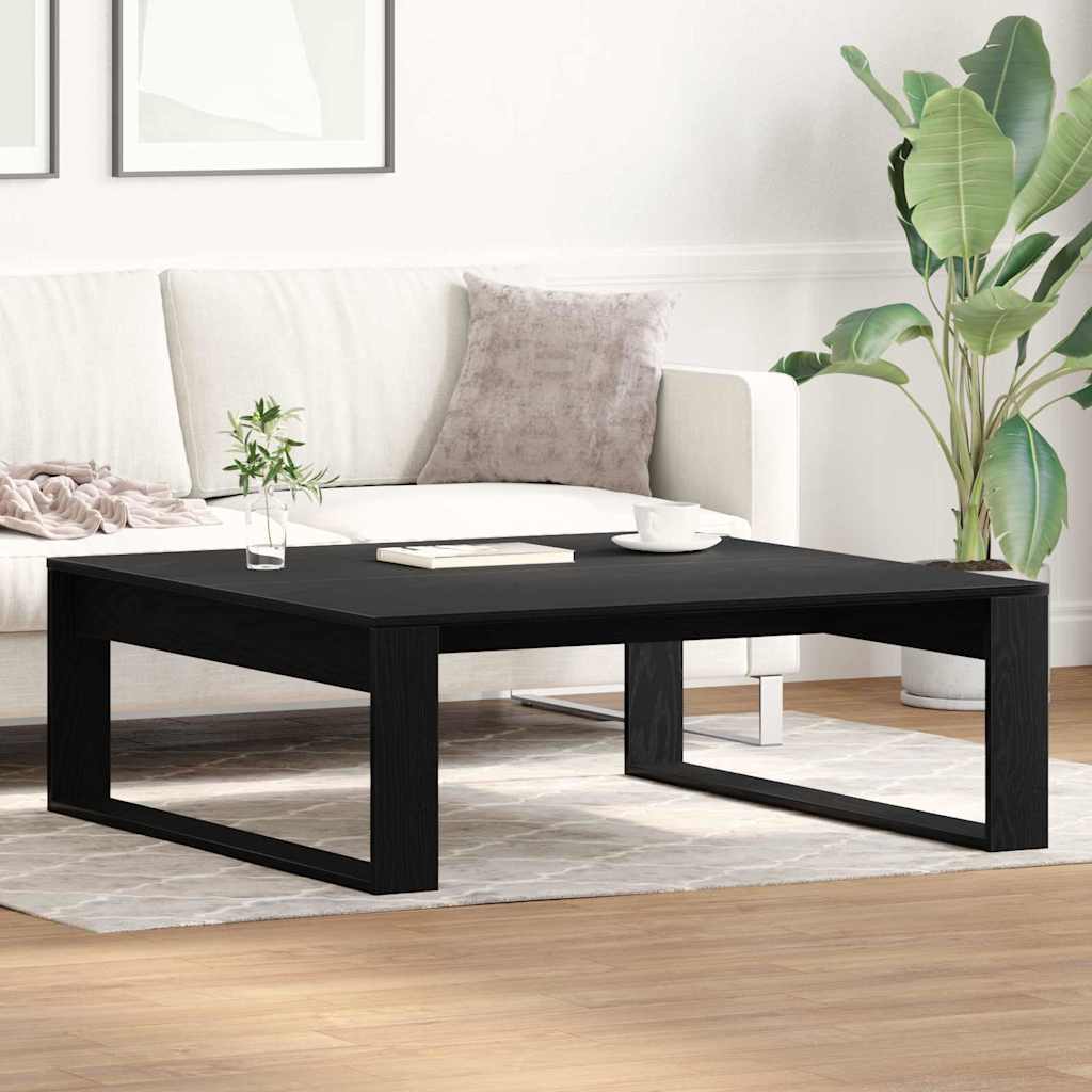 Table basse Chêne noir 100 x 100 x 35 cm Bois d'ingénierie - XIOS