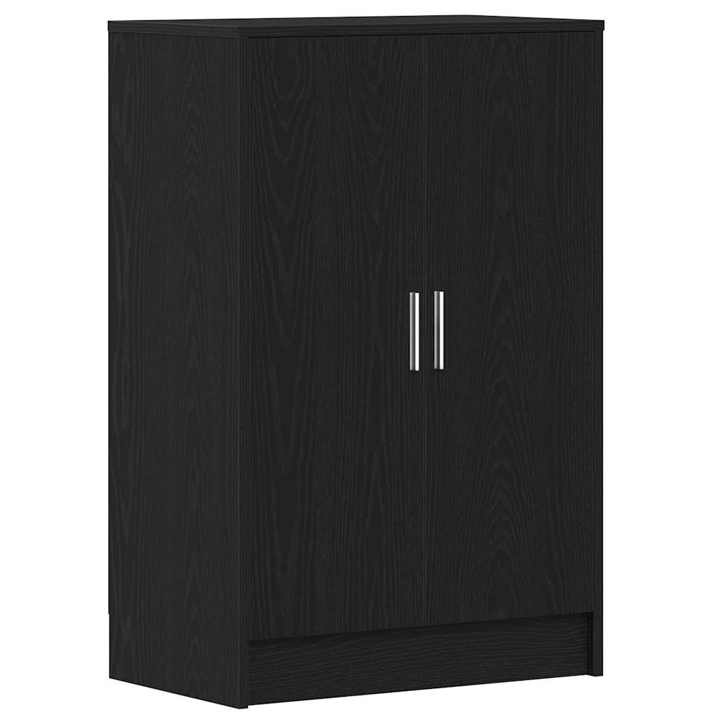 Armoire à chaussures chêne noir 60x35x92 cm bois d'ingénierie - XIOS