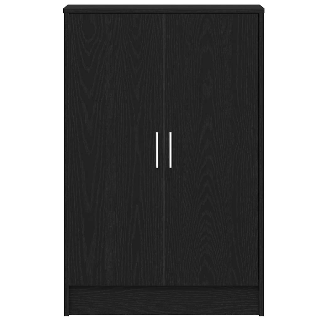 Armoire à chaussures chêne noir 60x35x92 cm bois d'ingénierie - XIOS
