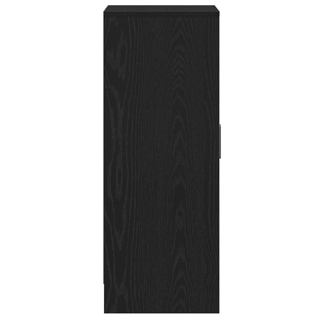 Armoire à chaussures chêne noir 60x35x92 cm bois d'ingénierie - XIOS