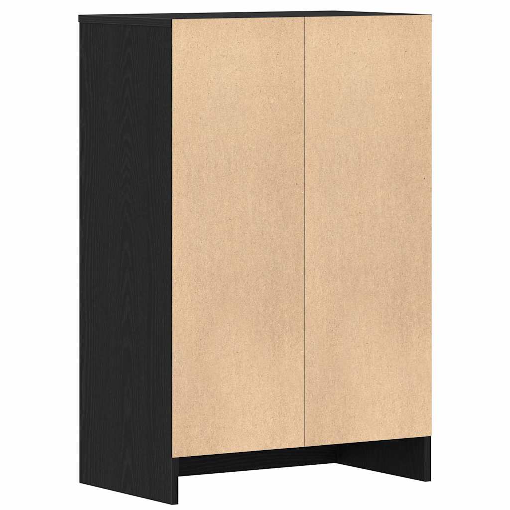 Armoire à chaussures chêne noir 60x35x92 cm bois d'ingénierie - XIOS