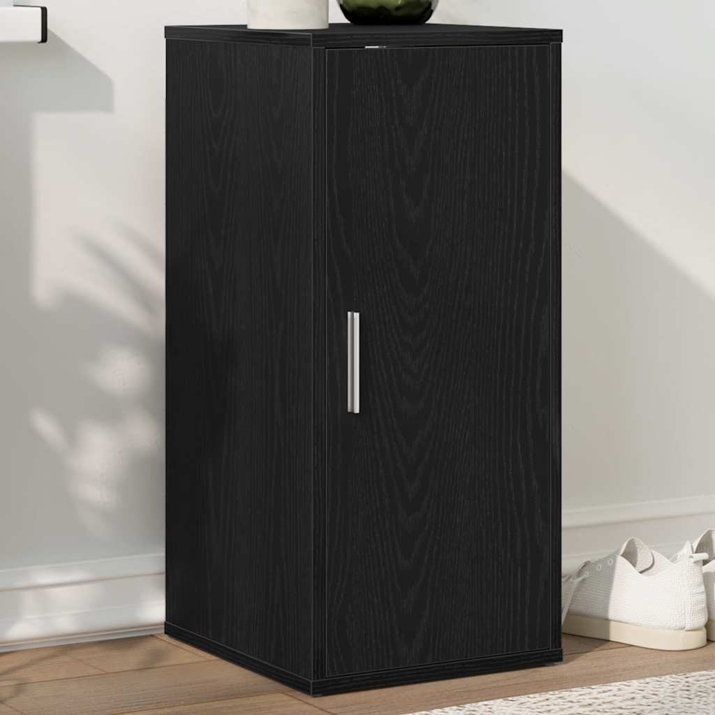 Armoire à chaussures chêne noir 32x35x70 cm bois ingénierie - XIOS