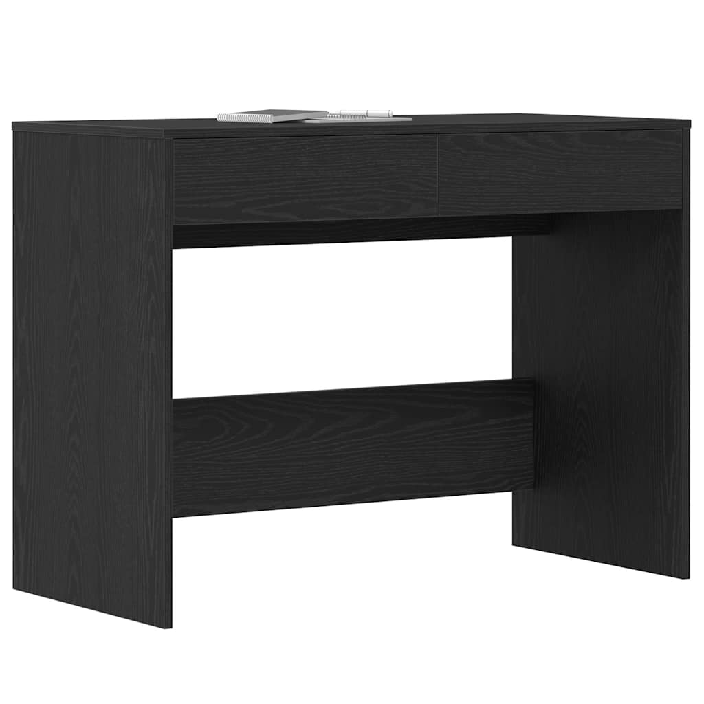 Bureau chêne noir 101x50x76,5 cm Bois d'ingénierie Bureaux vidaXL