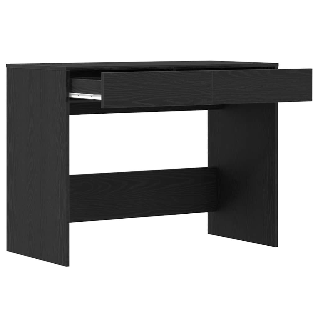 Bureau chêne noir 101x50x76,5 cm Bois d'ingénierie Bureaux vidaXL