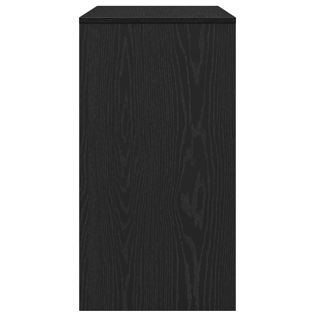 Table console chêne noir 89x41x76,5 cm bois d'ingénierie