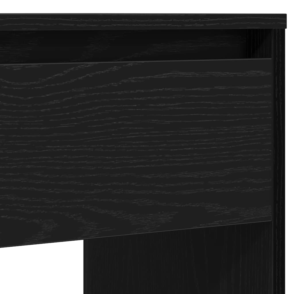 Table console chêne noir 89x41x76,5 cm bois d'ingénierie
