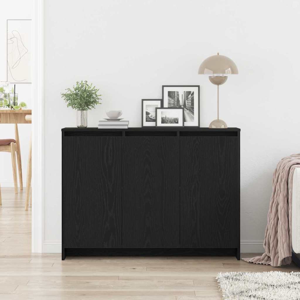 Buffet Noir 102 x 33 x 75 cm Bois d'ingénierie - XIOS