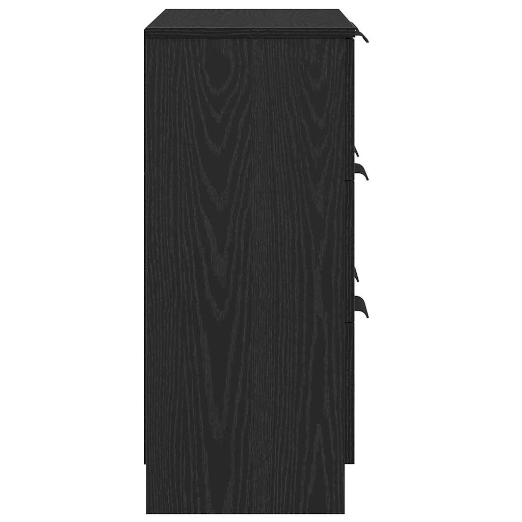 Buffet avec tiroir Noir 60 x 30 x 70 cm Bois d'ingénierie - XIOS