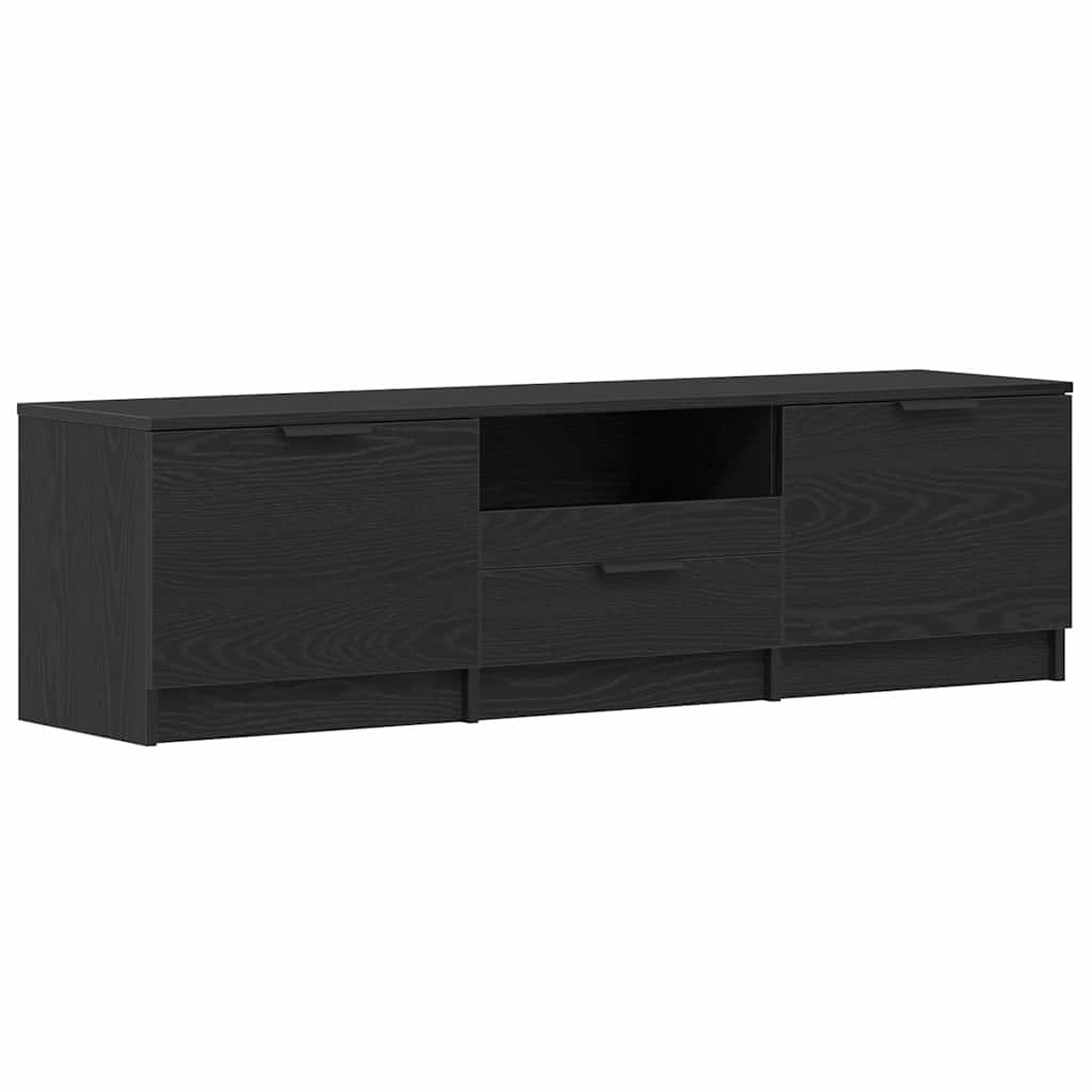 Meuble TV avec tiroir Noir 140 x 35 x 40 cm Bois d'ingénierie - XIOS
