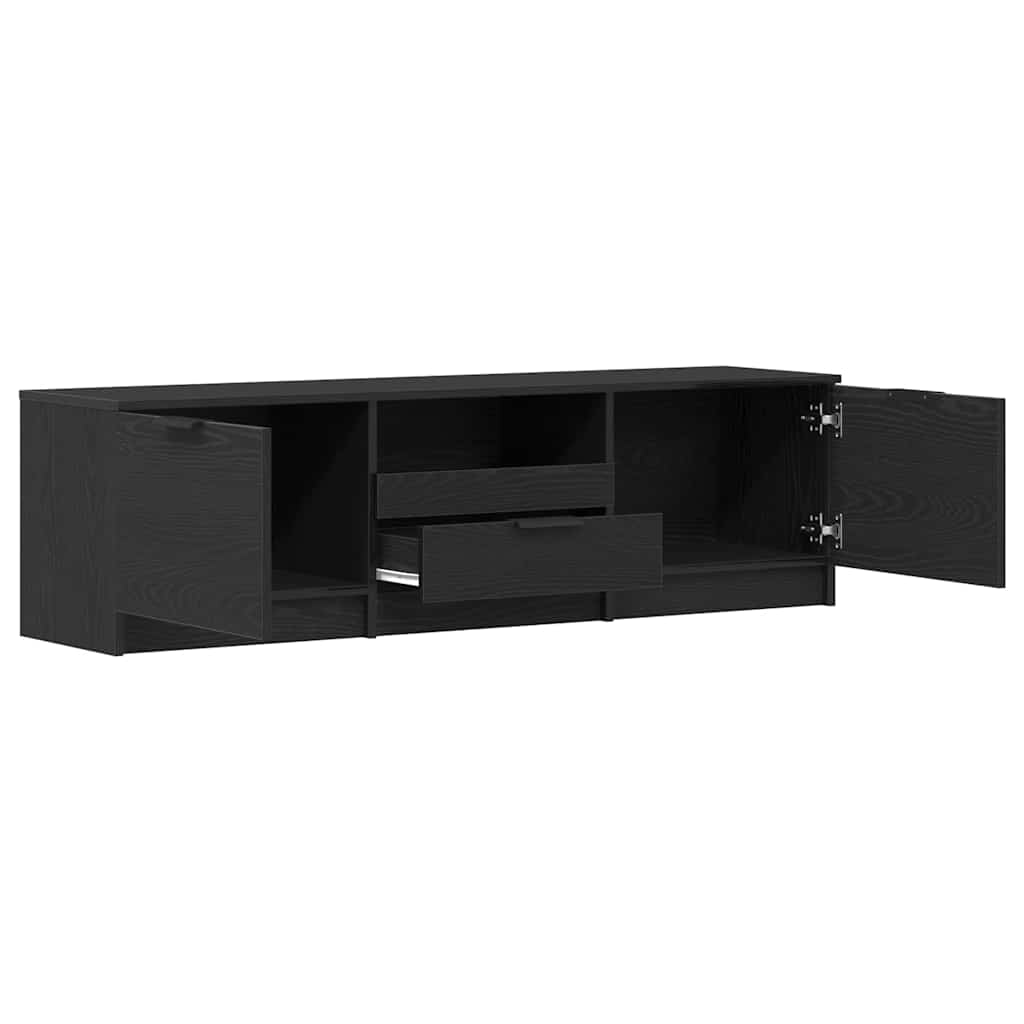Meuble TV avec tiroir Noir 140 x 35 x 40 cm Bois d'ingénierie - XIOS