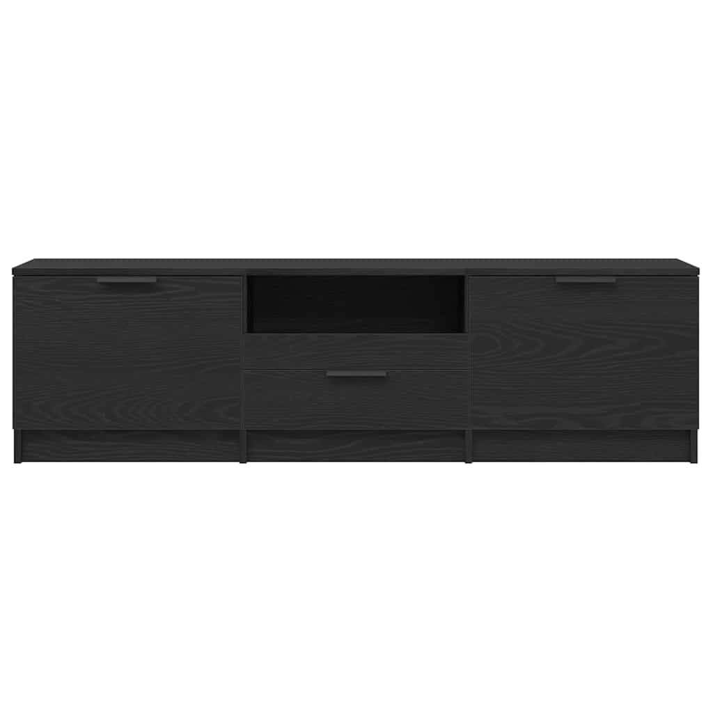 Meuble TV avec tiroir Noir 140 x 35 x 40 cm Bois d'ingénierie - XIOS