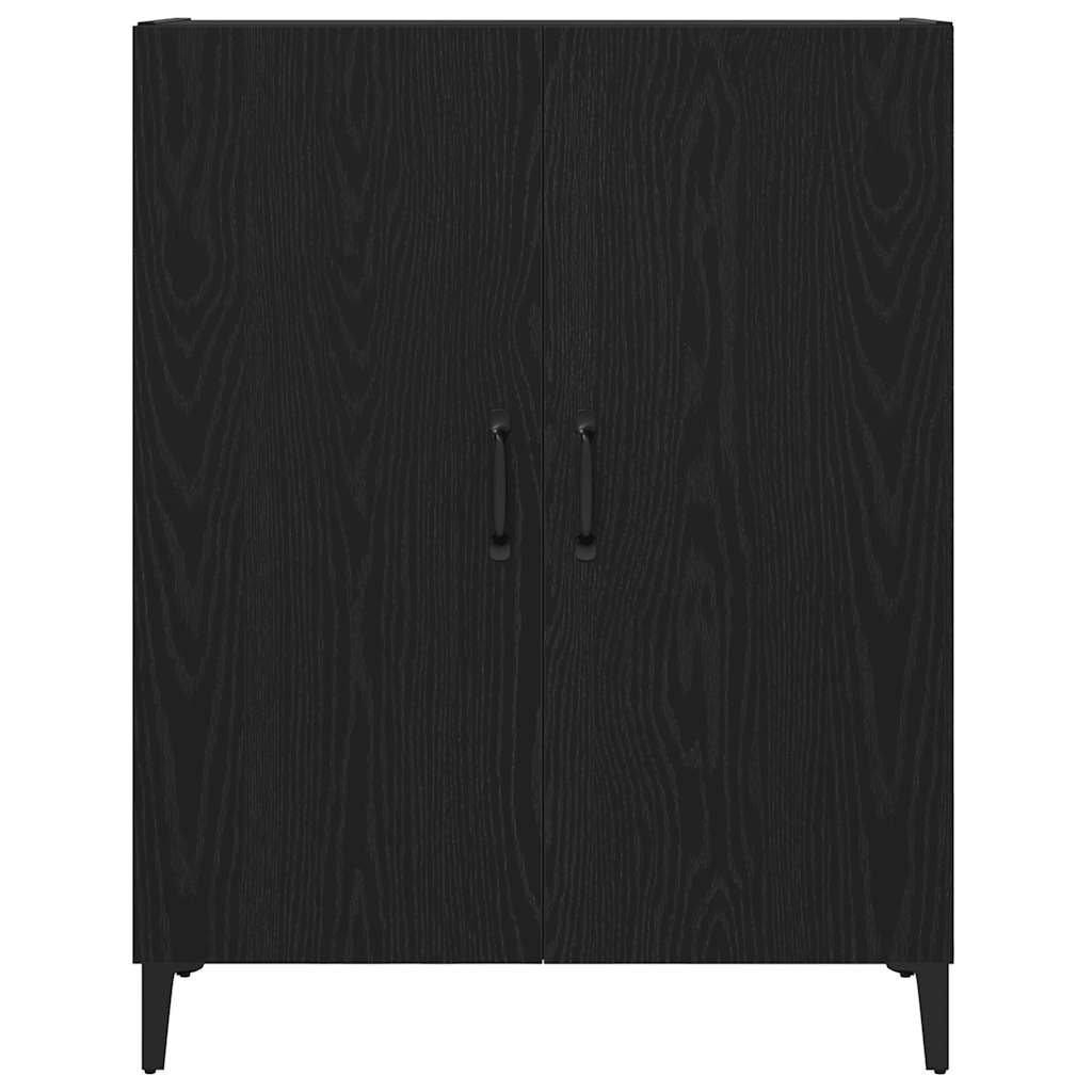 Buffet chêne noir 69,5x34x90 cm bois d'ingénierie - XIOS