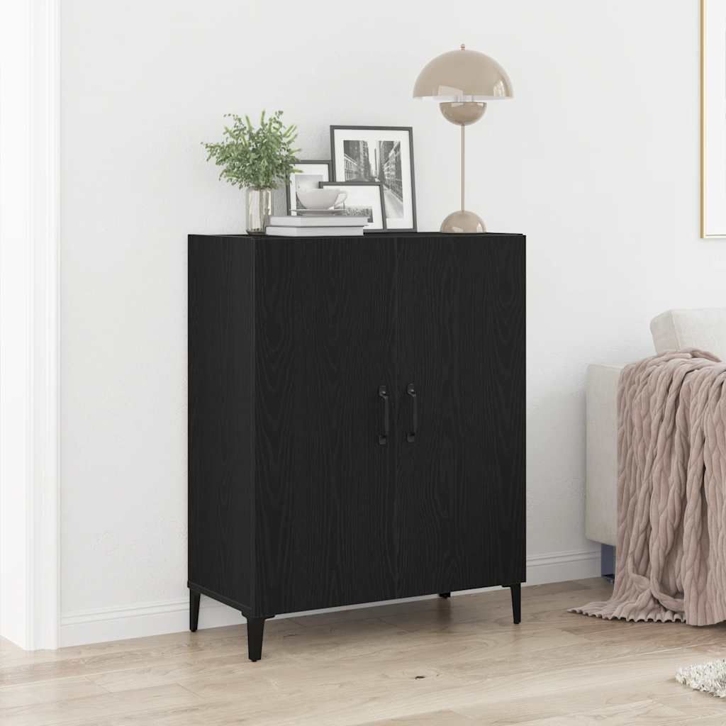 Buffet chêne noir 69,5x34x90 cm bois d'ingénierie - XIOS