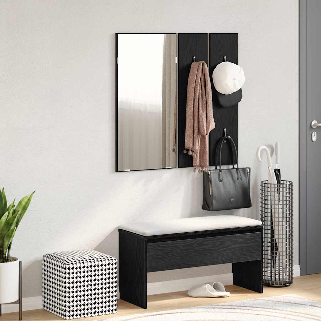 Set de meubles de couloir 4 pcs Chêne noir 80 x 30,5 x 40 cm - XIOS