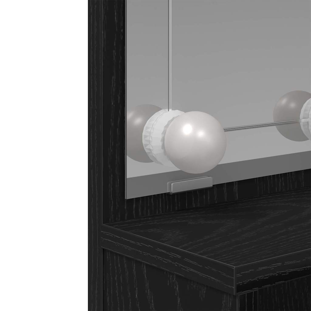 Table de Toilette avec tiroir Chêne noir 86.5 x 35 x 136 cm - XIOS