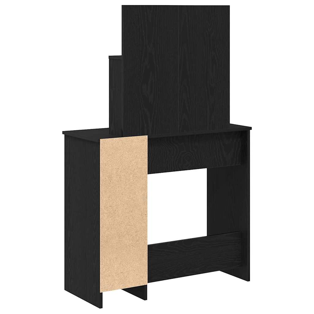 Table de Toilette avec tiroir Chêne noir 86.5 x 35 x 136 cm - XIOS