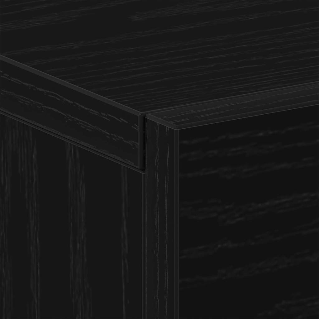 Cabinet de chevet mural avec tiroir Chêne noir 35 x 35 x 20 cm