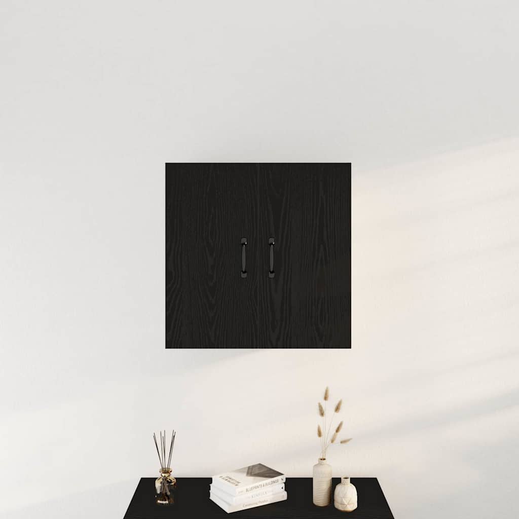 Armoire murale en chêne noir 60 x 31 x 60 cm Bois d'ingénierie