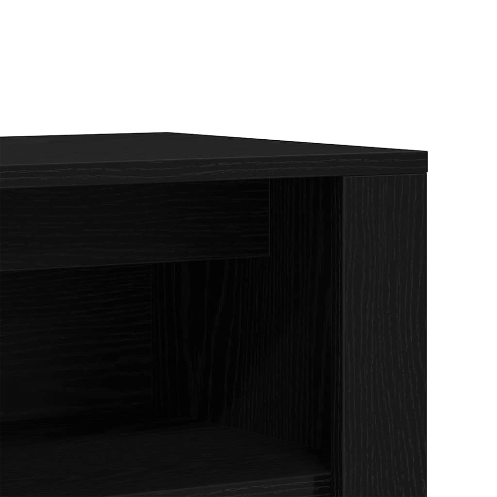 Banc à chaussures Chêne noir 100x35x45 cm Bois d'ingénierie - XIOS