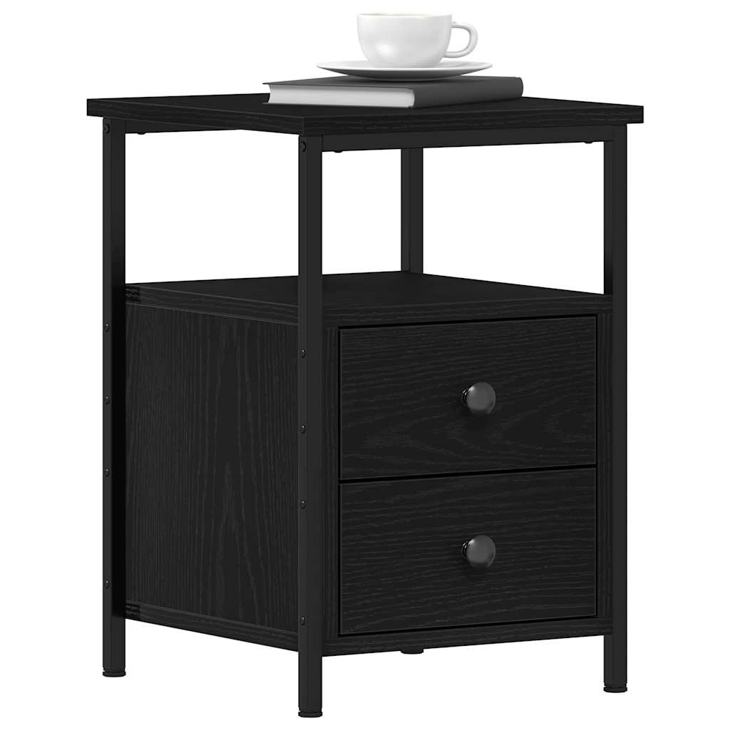 Tables de chevet 2 pièces Chêne noir 34 x 35,5 x 50 cm Bois d'ingénierie - XIOS