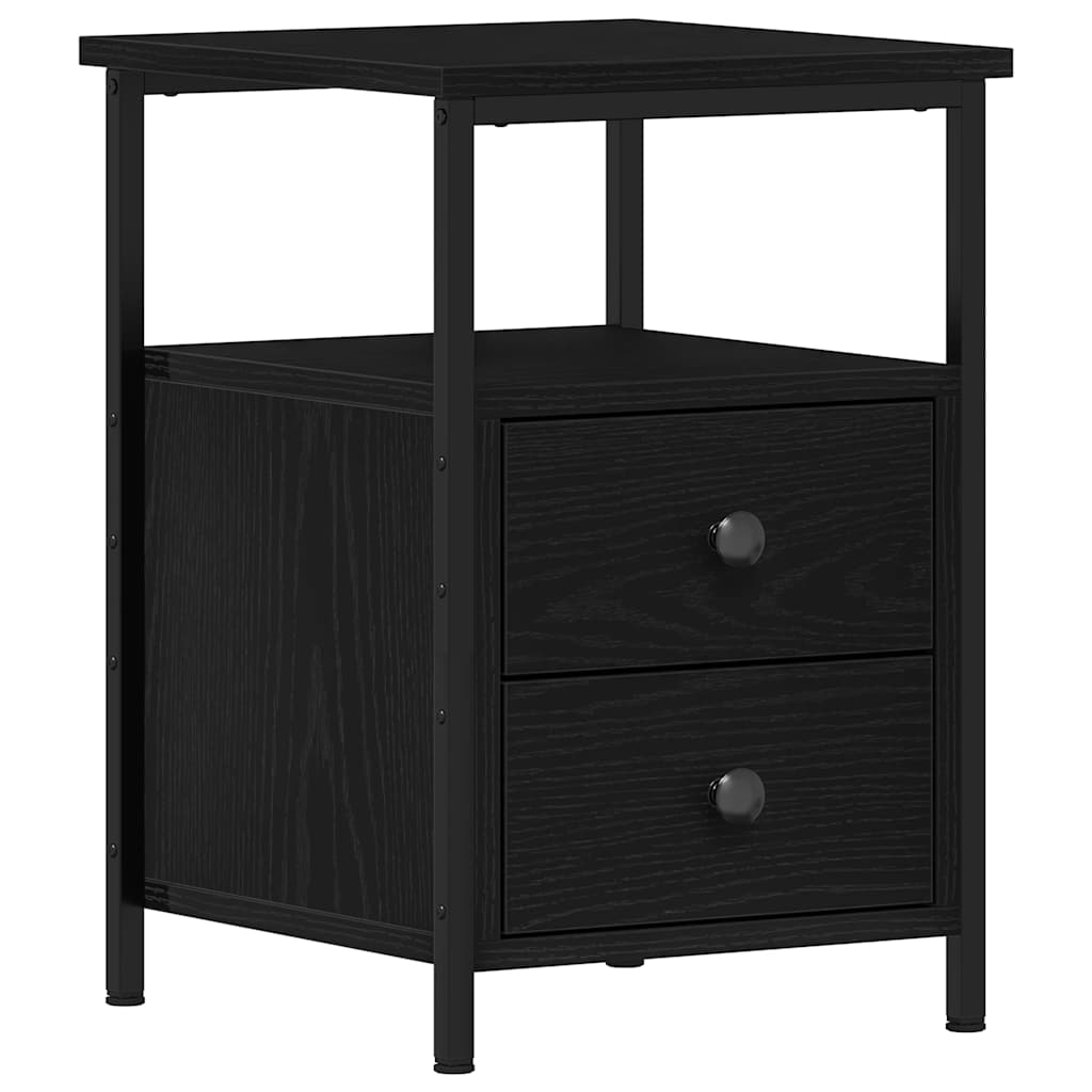 Tables de chevet 2 pièces Chêne noir 34 x 35,5 x 50 cm Bois d'ingénierie - XIOS