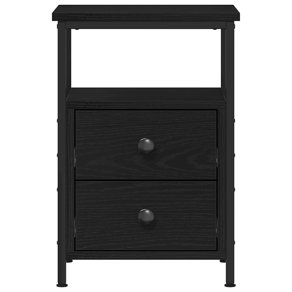 Tables de chevet 2 pièces Chêne noir 34 x 35,5 x 50 cm Bois d'ingénierie - XIOS