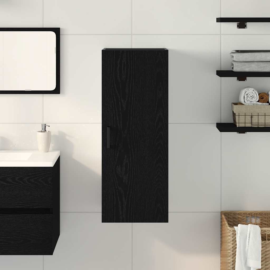 Armoire murale en chêne noir 34,5 x 34 x 90 cm Bois d'ingénierie - XIOS