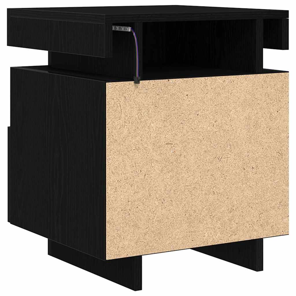 Cabinet de Chevet 2 pcs Chêne noir 40 x 39 x 48.5 cm