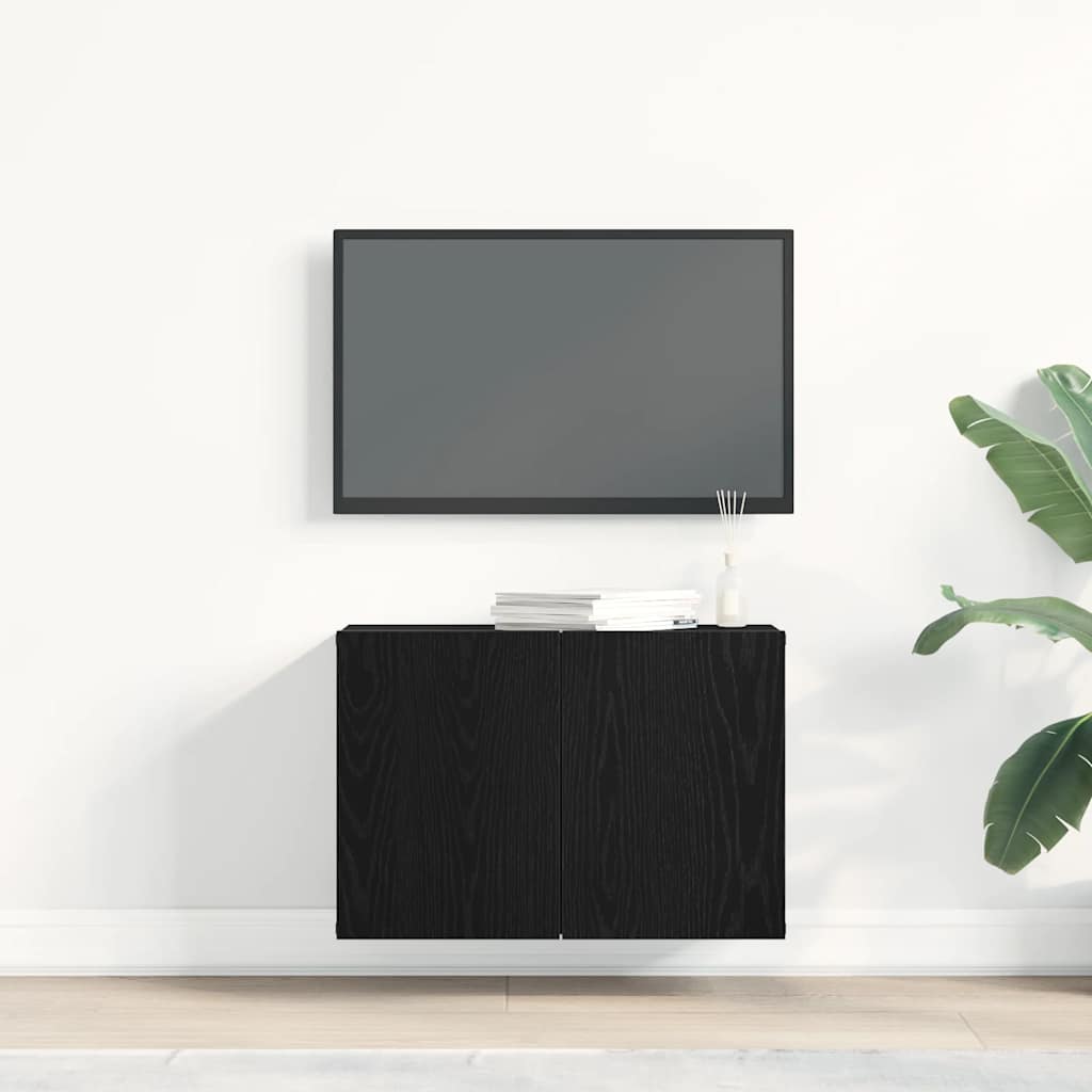 Meuble TV Chêne noir 60x30x41 cm Bois d'ingénierie - XIOS