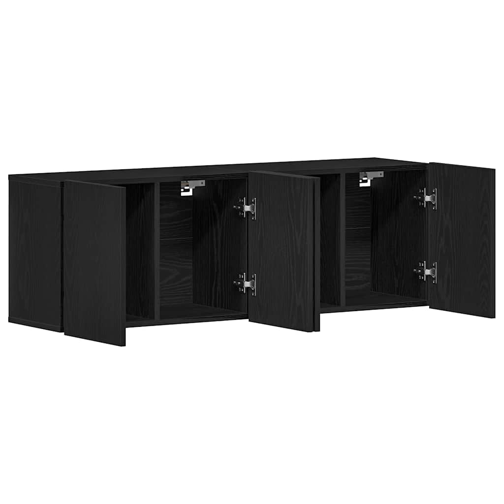 Meubles TV 2 pièces Chêne noir 120 x 30 x 41 cm Bois d'ingénierie - XIOS