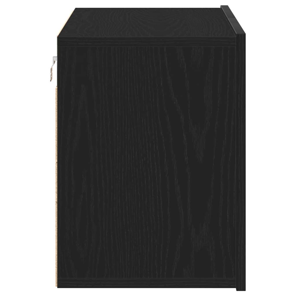 Meuble TV Chêne noir 80x30x41 cm Bois d'ingénierie - XIOS