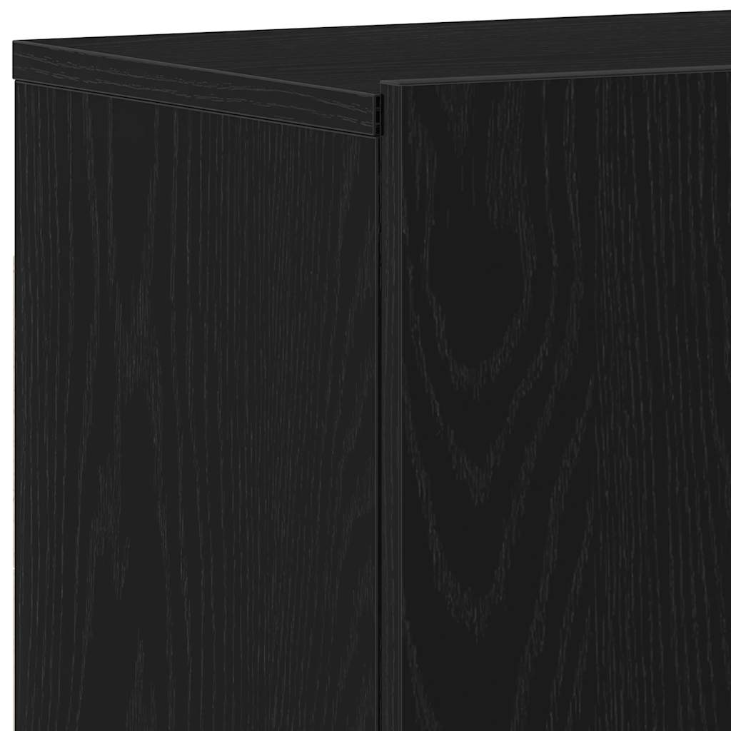 Meuble TV Chêne noir 80x30x41 cm Bois d'ingénierie - XIOS
