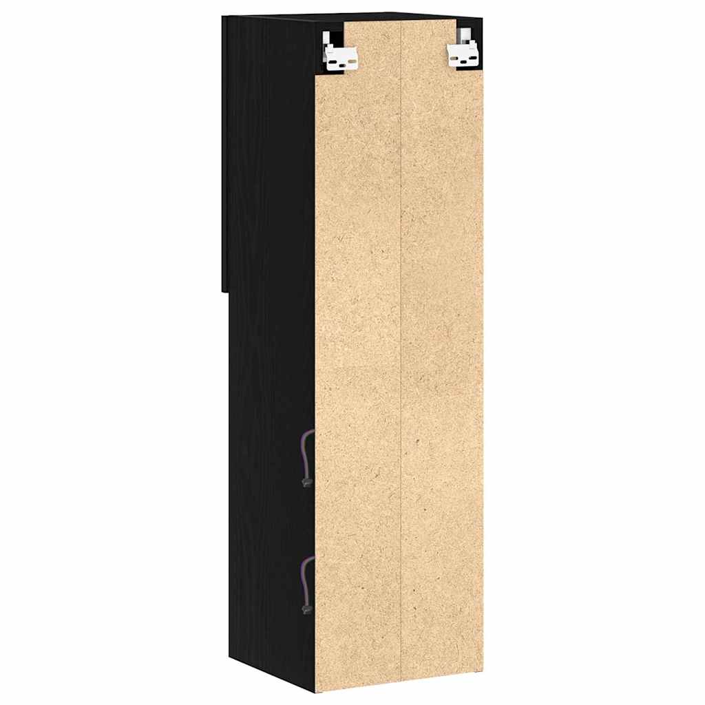 Meuble TV Noir 30.5 x 30 x 102 cm Bois d'ingénierie - XIOS