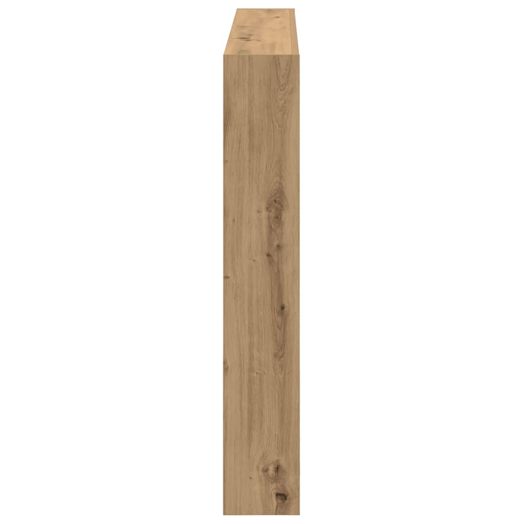 Armoire tête de lit avec LED chêne artisanal 140x17x102 cm - XIOS