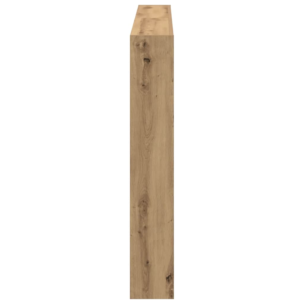Armoire tête de lit avec LED chêne artisanal 160x17x102 cm - XIOS