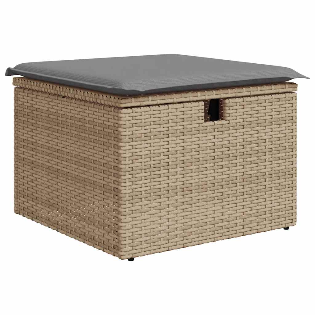 Salon de jardin avec coussins 8 pcs beige résine tressée Salons de jardin vidaXL