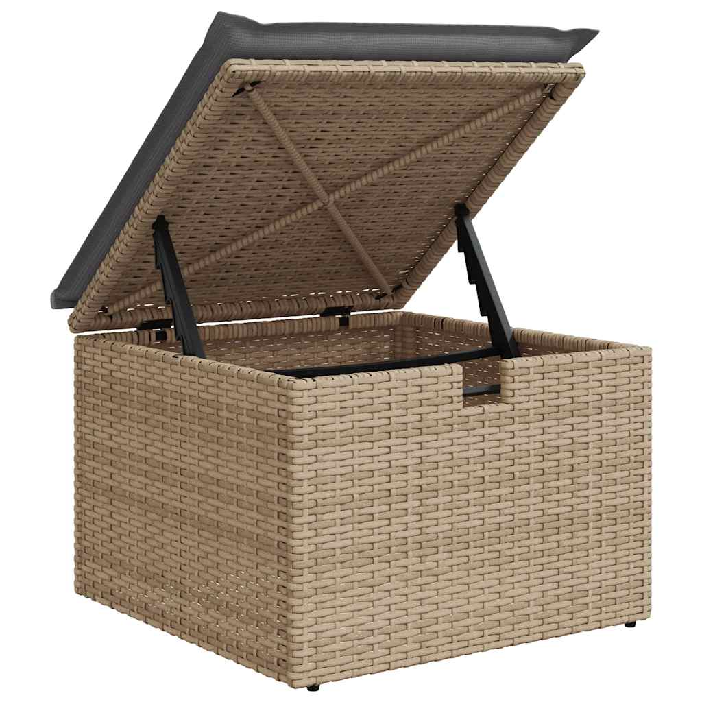 Salon de jardin avec coussins 8 pcs beige résine tressée Salons de jardin vidaXL